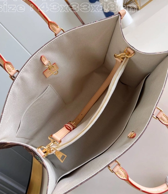 Aaa replica bags Voyage VUITTON LOUIS TOTE ONTHEGO BAG-43*33*18.5cm 0804